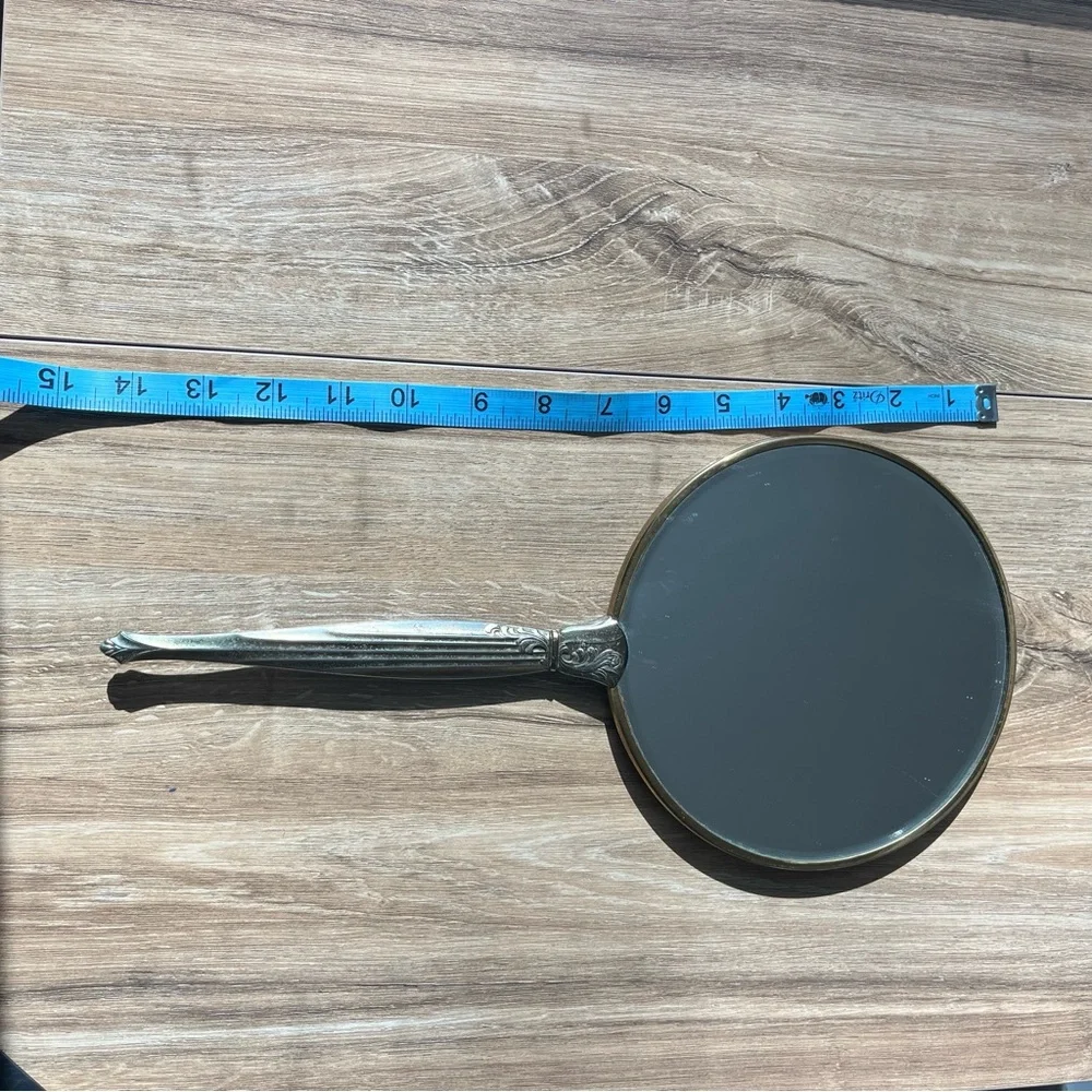 Vintage American Gold Hand Mirror